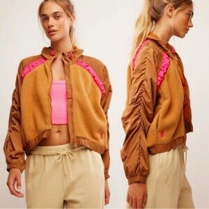 NWOT FP Movement Free People Amelia Zip Up Fleece